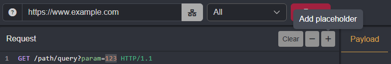 Marking a placeholder.